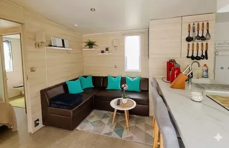 Wohnzimmer Ferienbungalow "Ostseehaus Sophie" - direkt hinter der Düne