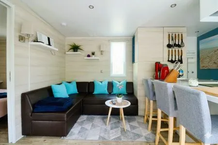 Wohnzimmer Ferienbungalow "Ostseehaus Sophie" - direkt hinter der Düne