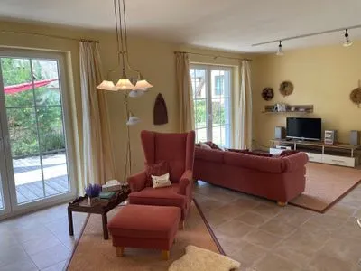 Wohnzimmer Ferienhaus Lavendel-Quelle