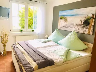 Bett Ferienwohnung Rügen-Träume