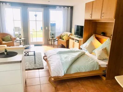Bett Ferienwohnung Rügen-Träume