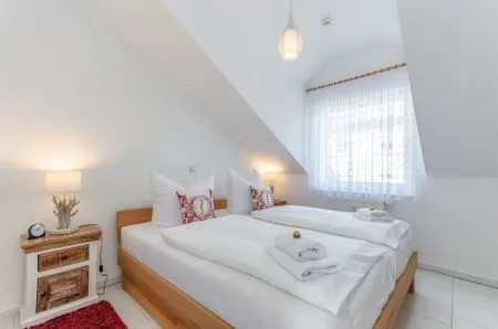 Schlafzimmer Ferienwohnung Amalie in Hafennähe in Sassnitz auf Rügen