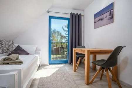Schlafzimmer mit zwei Einzelbetten  Meeresrauschen 1