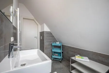Bad mit Dusche und WC Mühlenstrasse 23 - Wohnung Oberdeck