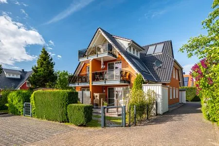 Blick auf das Haus Mühlenstrasse 23 - Wohnung Oberdeck