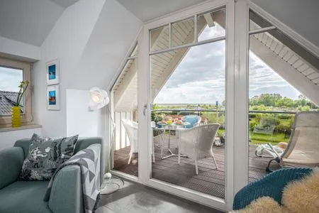 Zugang zum Balkon Mühlenstrasse 23 - Wohnung Oberdeck