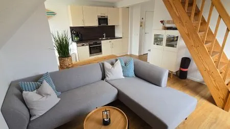 Wohnzimmer Ferienwohnung "Ostseebude 11" am Schönberger Strand