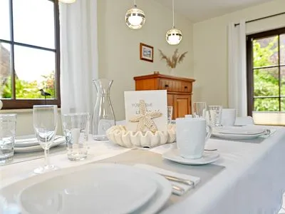 Wohnzimmer Reetdachhaus Hus Kieker