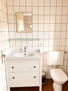 Badezimmer Ferienhaus Bootshaus