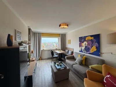 Wohnzimmer Ferienwohnung im Haus Nordland App 88