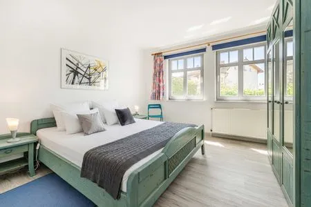 Schlafzimmer Haus am Kliff Appartement