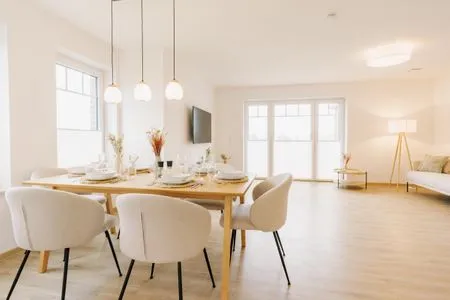 Wohn/Essbereich Grachten Suite 1 | Direkte Wasserlage