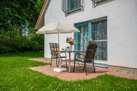 Terrasse Ferienpark Freesenbruch Doppelhaushälfte 11 - Windflüchter