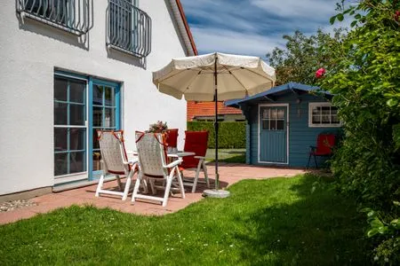 Terrasse Ferienpark Freesenbruch Doppelhaushälfte 12 - Sommerlust