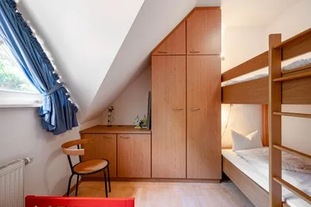 Schlafzimmer mit Doppelstockbett Ferienpark Freesenbruch Doppelhaushälfte 12 - Sommerlust