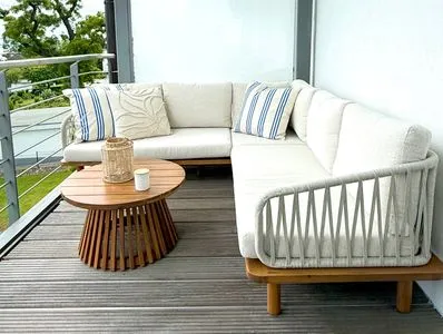 Terrasse FeWo Fontane - Kamin, Sauna, Meerblick, Badeteich