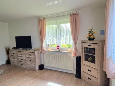 Wohnzimmer Ferienwohnung Auszeit
