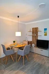 Wohnzimmer Hus op de Wurth Ferienwohnung 17 - Godewind -