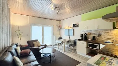 Wohnzimmer Ferienwohnung Strandkorb