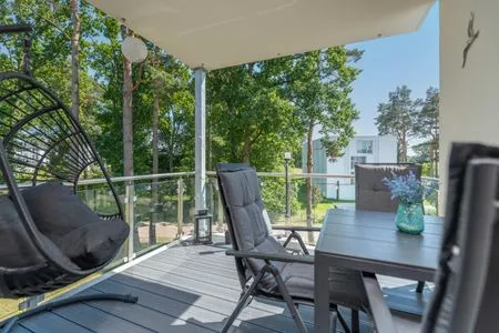 Balkon Ferienwohnung Haffhafen