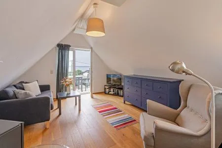 Wohnzimmer Ferienhaus am Peenestrom