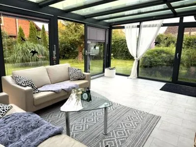 Wohnzimmer Ferienhaus Schusterberg