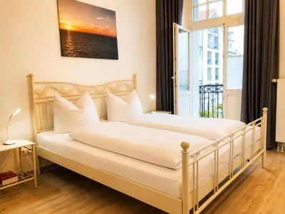 Schlafzimmer Haus am Park Ferienwohnung 24