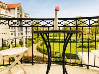 Balkon Haus am Park Ferienwohnung 24