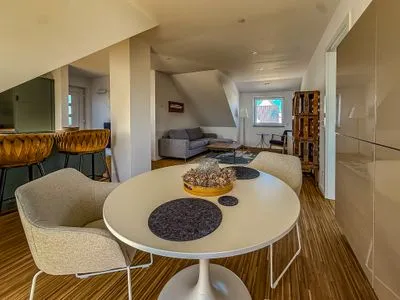 Wohnzimmer Am Krabbenweg Kirchturmblick