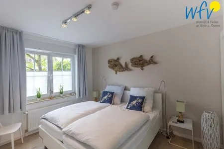 Schlafzimmer Juist Zauber - Haus 3 Ferienwohnung Strandaster