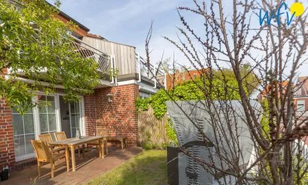 Terrasse Juist Zauber - Haus 3 Ferienwohnung Strandaster