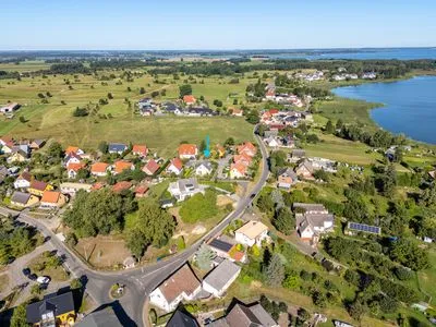 Vogelperspektive Ferienhaus am Balmer See