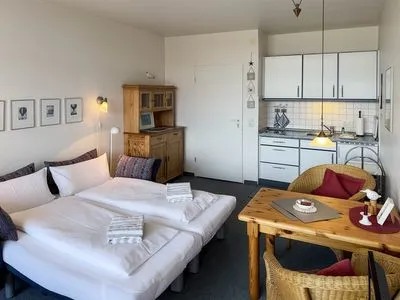 Küche / Küchenzeile Haus Nordenlicht Ferienwohnung „Holm"