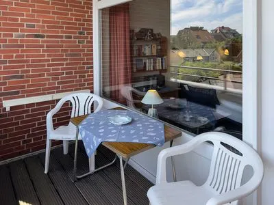Balkon Haus Nordenlicht Ferienwohnung „Holm"