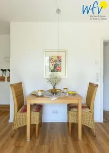 Essbereich Haus Janine Ferienwohnung Seestern