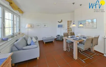 Wohnzimmer Luv und Lee Ferienwohnung Dornbusch