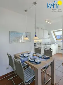 Essbereich Luv und Lee Ferienwohnung Dornbusch