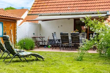 Terrasse Ferienpark Freesenbruch Doppelhaushälfte 9a - Leuchtturm