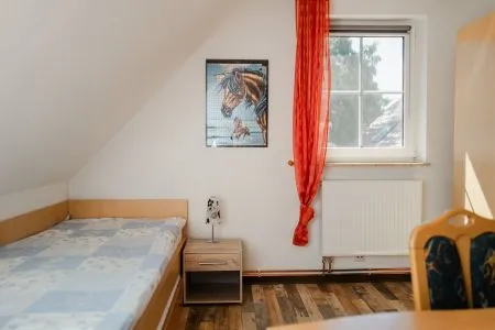 Schlafzimmer mit zwei Einzelbetten Am Deich Am Deich Haus 26