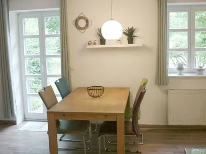 Wohnzimmer Ferienwohnung am Nordstrand - strandnah und komfortabel