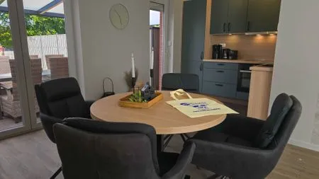 Wohnzimmer Ferienhaus Hafenperle