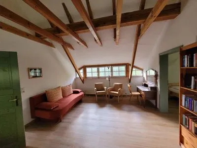 Wohnzimmer Ferienwohnung im Kollhof - Ruhe und Natur im Süden Rügens