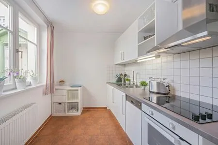 Küche / Küchenzeile Ferienwohnung Kanten nur 500 Meter bis zum Strand mit Sonnenterrasse