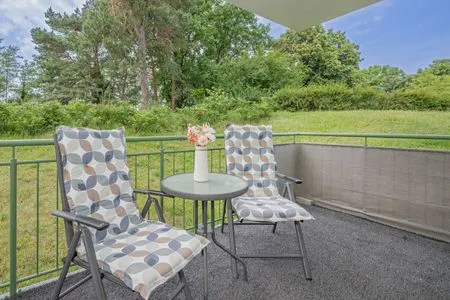 Balkon Ferienwohnung Lieblingseck nur 400 m zum Strand mit Balkon