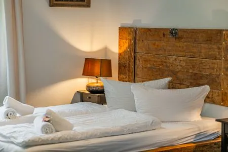 Schlafzimmer Ferienwohnung Shabby-Chick Eckernförde
