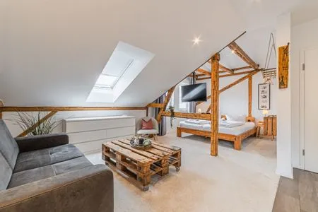 Wohnzimmer Ferienwohnung Oberdeck Eckernförde