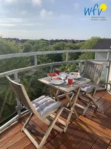 Balkon Haus am Park Ferienwohnung 11
