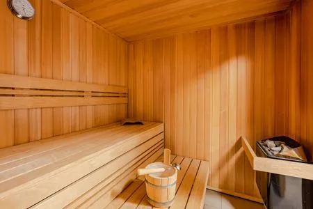 Sauna Ferienwohnung Klippenblick mit Sauna, Kinderspielbereich und Fitnessraum