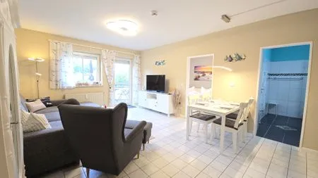 Wohnzimmer Ferienwohnung "Lieblingsplatz" in Kalifornien an der Ostsee