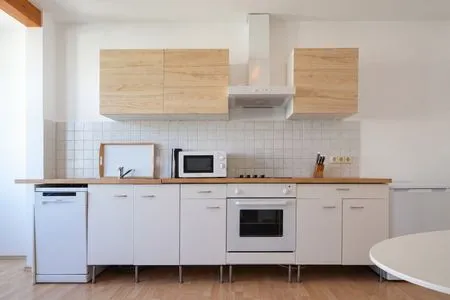 Küche / Küchenzeile Haus Skanska App. Vimmerby zentrale Lage und nur 100 m zur Ostsee
